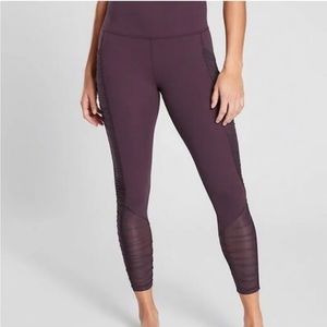 Athleta Mesh Me Up 7/8 Tight Leggings Size Small